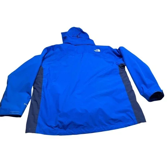 The North Face 3-in-1 Hooded Jacket Mens 2XL Blue Waterproof Full Zip